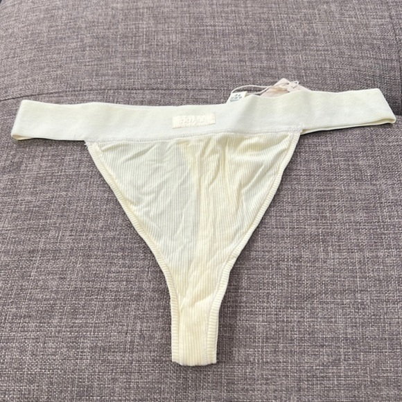 Skims Cotton Rib Scoop Bralette Set - Picture 3 of 6